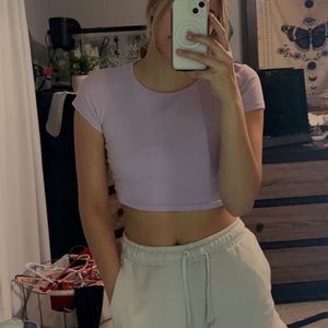 Shein Purple Cropped Tee